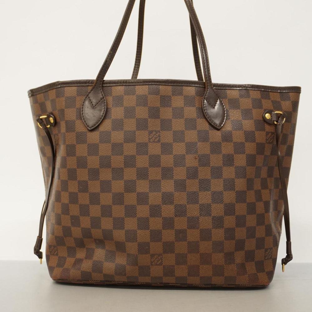 AUTHENTIC - Louis Vuitton Tote Bag Damier Neverfull MM N51105 Ebene Women's